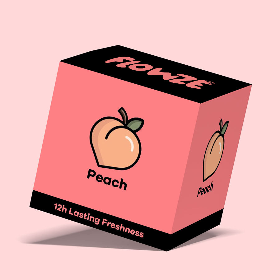 Flowze breath spray peach pod flavor for instant fresh breath